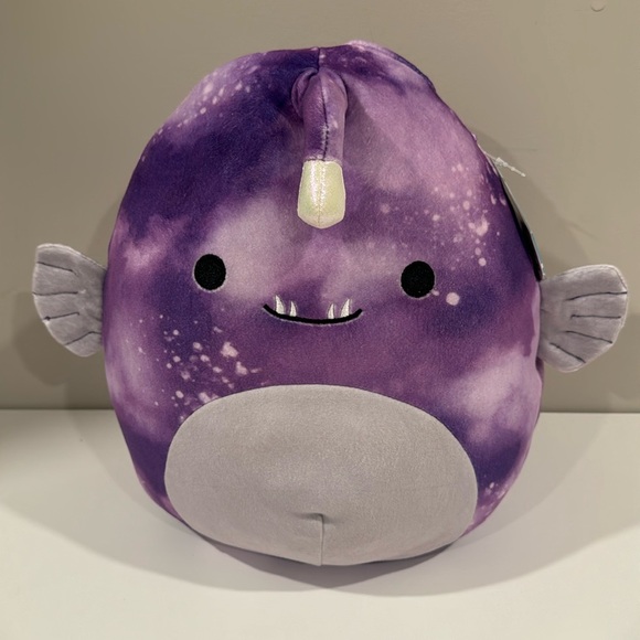 Squishmallows Other - Squishmallow Easton the Angler Fish 11” NWT Purple Tie dye